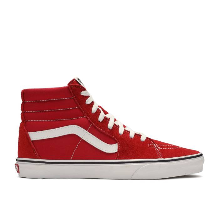 ヴァンズ Vans 【 Sk8-Hi \u0027Racing Red\u0027 Men Racing Red/True White 】 滑るご機嫌 メンズ Red 赤・赤いこと 白いこと 白いこと