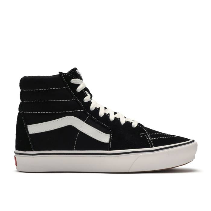 ヴァンズ Vans 【 Sk8-Hi Comfycush \u0027Black\u0027 Men Black/True White 】 滑るご機嫌 メンズ 黒いこと 黒いこと 白いこと 白いこと