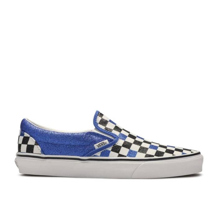 ヴァンズ Vans 【 Slip-On \u0027Princess Blue Check\u0027 Men Princess Blue/True White 】 slip-on スリッポン 青み 青色 メンズ 妃殿下 青み 青色 白いこと 白いこと