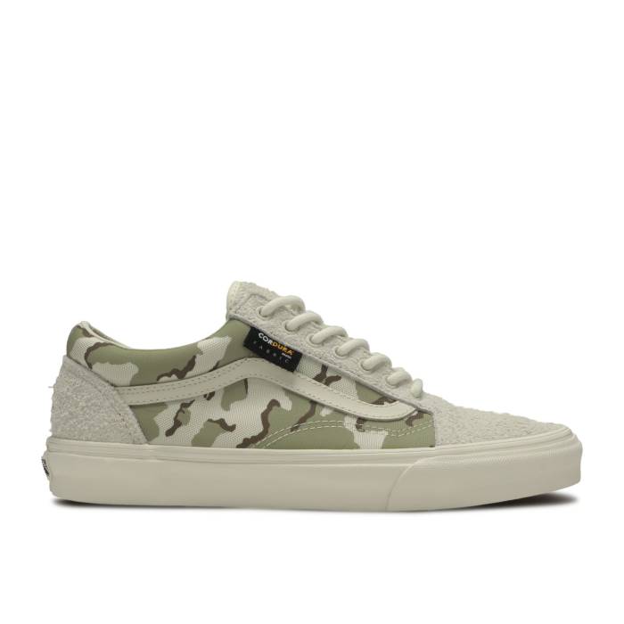 ヴァンズ Vans 【 Old Skool Cordura \u0027White Asparagus Camo\u0027 Men White Asparagus/Camo 】 メンズ 白いこと 白いこと 家鴨柄