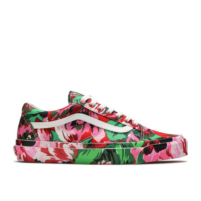 ヴァンズ Vans 【 Kenzo X Og Old Skool Lx \u0027Floral Red\u0027 Men Floral Red/True White 】 メンズ Red 赤・赤いこと 白いこと 白いこと