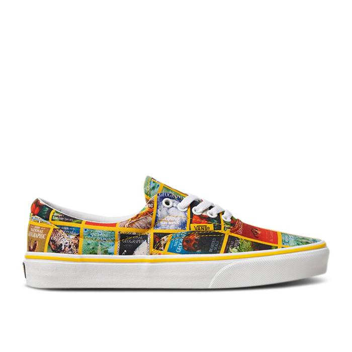 ヴァンズ Vans 【 National Geographic X Era Classic Covers Men Mutli Covers/True White 】 メンズ 白色 ホワイト