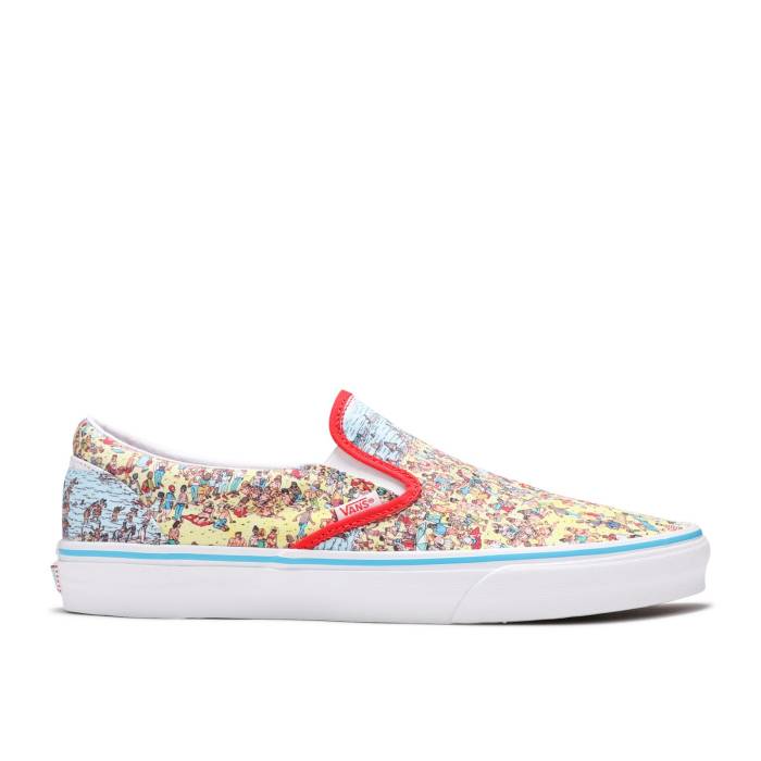 ヴァンズ Vans 【 Where\u0027s Waldo? X Classic Slip-On \u0027Find Steve\u0027 Men Beach/Multi-Color 】 古典派音楽 slip-on スリッポン メンズ