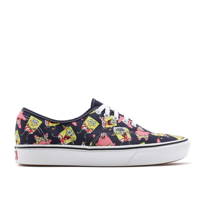 ヴァンズ Vans 【 Spongebob Squarepants X Comfycush Authentic \u0027Alohabob\u0027 Men Multi-Color 】 海綿質シリング オーセンティック メンズ