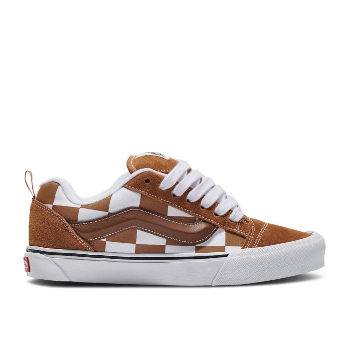 ヴァンズ Vans 【 Knu-Skool \u0027Mega Check Brown\u0027 Men Mega Check Brown 】 メンズ メガ 赤銅色 赤銅色