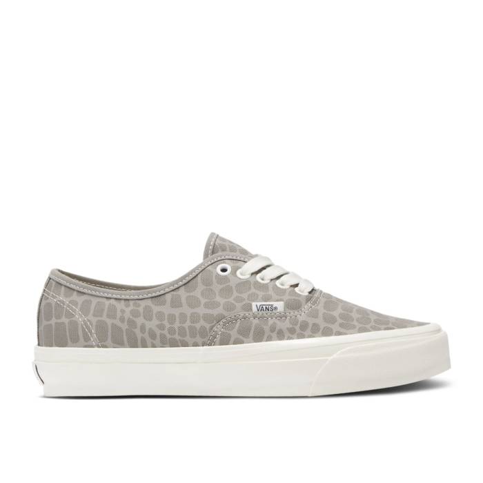 ヴァンズ Vans 【 Premium Authentic 44 \u0027Moon Rock Reptile\u0027 Men Moon Rock Grey/Rainy Day Taupe 】 Premium 割り増し金 オーセンティック メンズ 薄墨色 薄墨色