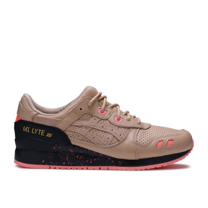 アシックス Asics 【 Sneaker Freaker X Gel Lyte 3 \u0027Tiger Snake\u0027 Men Beige/Pink 】 靴 スニーカー メンズ ベージュ pink サクラ色