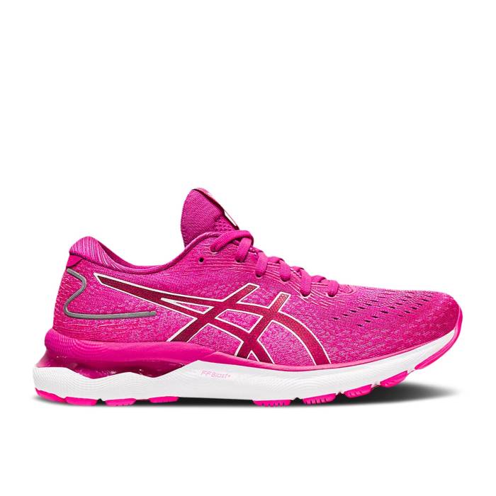 アシックス Asics 【 Wmns Gel Nimbus 24 'Fuchsia Red' Women Fuchsia Red/White 】 レディース Red 赤・レッド 白色 ホワイト｜スニケス