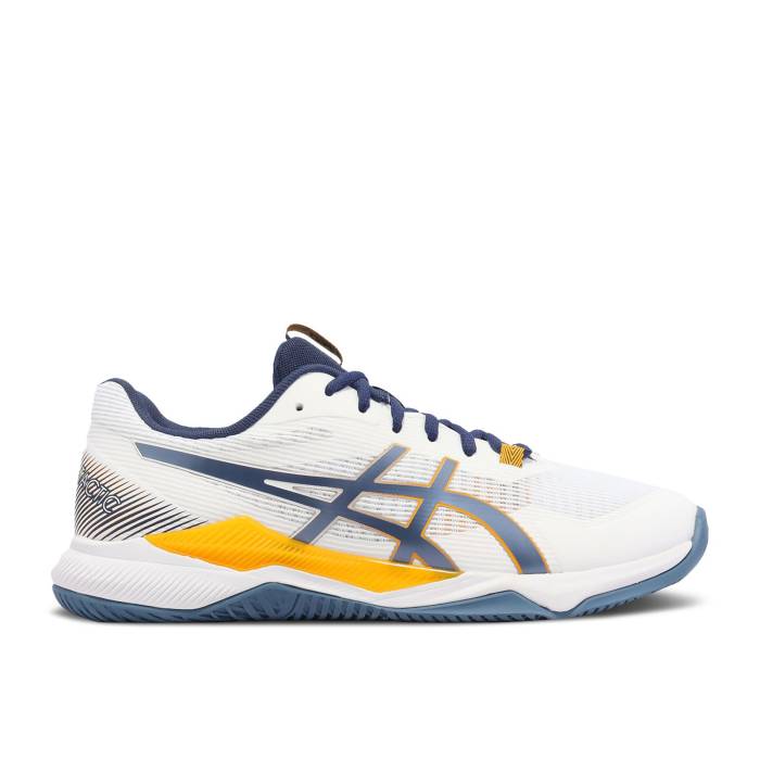 アシックス Asics 【 Gel Tactic 'White Deep Ocean' Men White/Deep Ocean 】 タクティック ディープ メンズ 白色 ホワイト ディープ｜スニケス