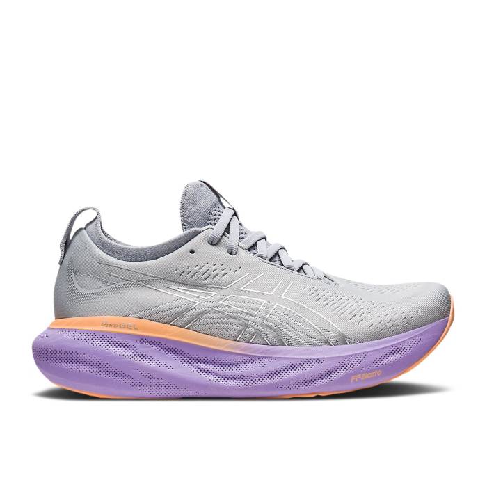 アシックス Asics 【 Wmns Gel Nimbus 25 'Piedmont Grey Purple' Women Piedmont Grey/Pure Silver 】 灰色 グレー レディース 灰色 グレー ピュア Silver 銀色・シルバー｜スニケス