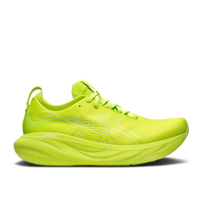 アシックス Asics 【 Gel Nimbus 25 \u0027Lime Zest\u0027 Men Lime Zest/White 】 メンズ 菩提樹 白いこと 白いこと