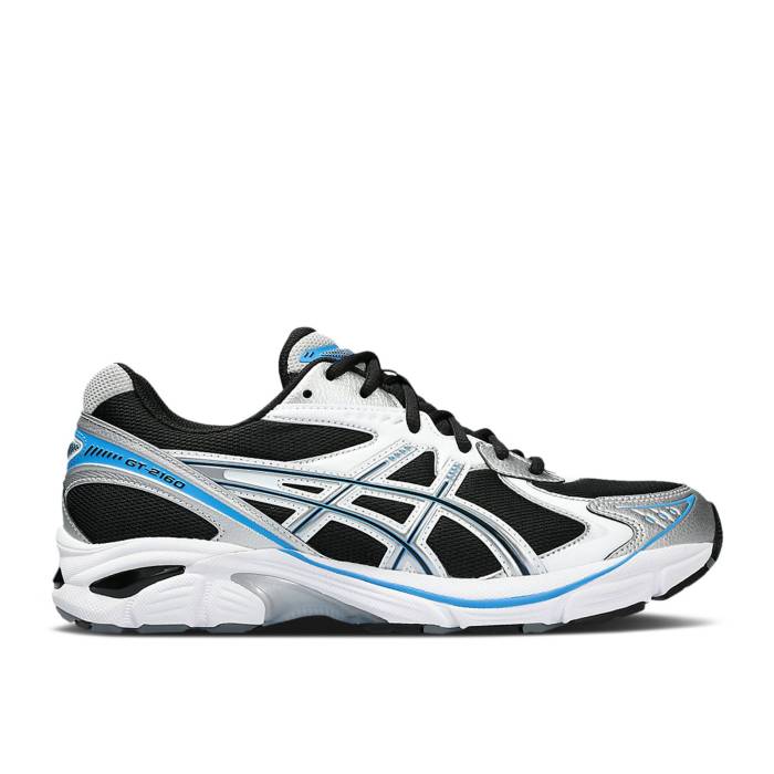 アシックス Asics 【 Gt 2160 \u0027Black Silver Blue\u0027 Men Black/Pure Silver 】 Silver しろがね色・しろがね色 メンズ 黒いこと 黒いこと 純然たる Silver しろがね色・しろがね色