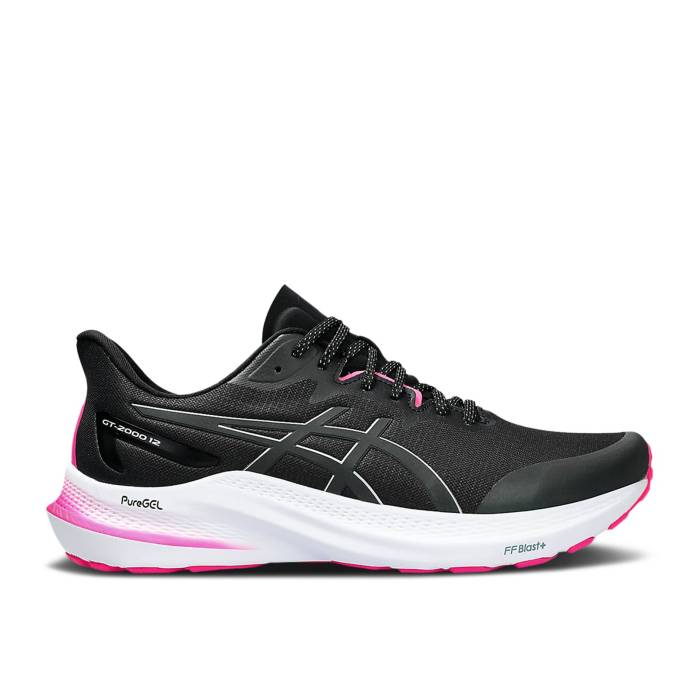 アシックス Asics 【 Gt 2000 12 Lite-Show \u0027Black Pure Silver\u0027 Men Black/Pure Silver 】 純然たる メンズ 黒いこと 黒いこと 純然たる Silver しろがね色・しろがね色
