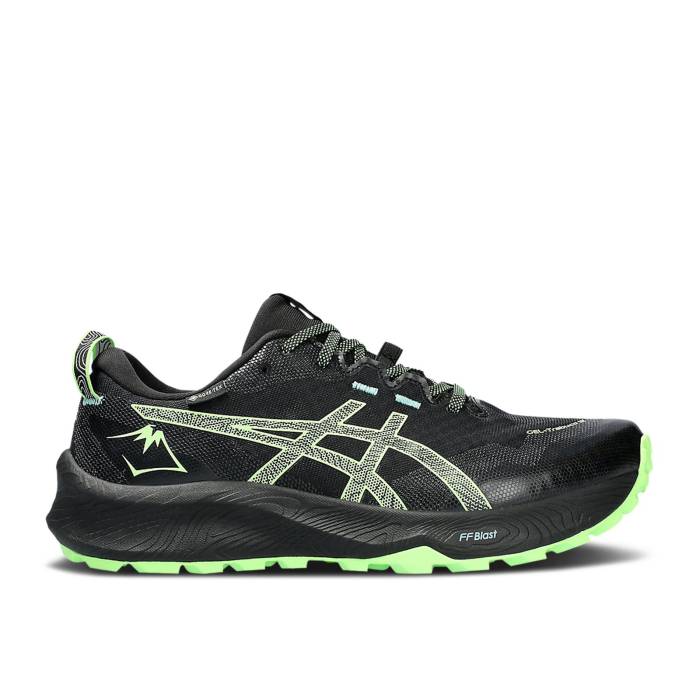 アシックス Asics 【 Gel Trabuco 12 Gore-Tex 'Black Illuminate Green' Men Black/Illuminate Green 】 ゴアテックス メンズ 黒色 ブラック green 緑・グリーン｜スニケス