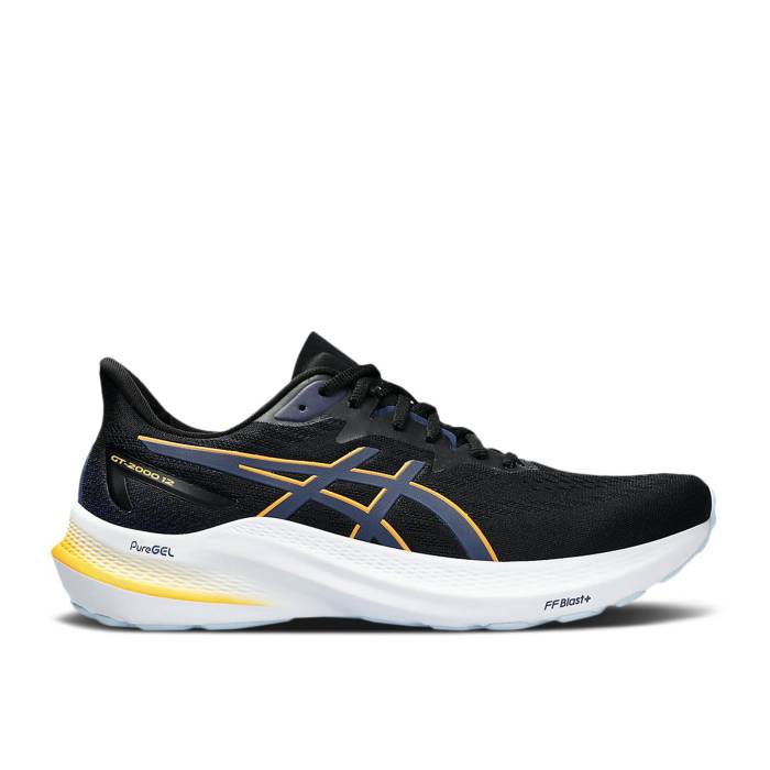 アシックス Asics 【 Gt 2000 12 'Black Fellow Yellow' Men Black/Fellow Yellow 】 メンズ 黒色 ブラック yellow 黄色・イエロー|スニケス
