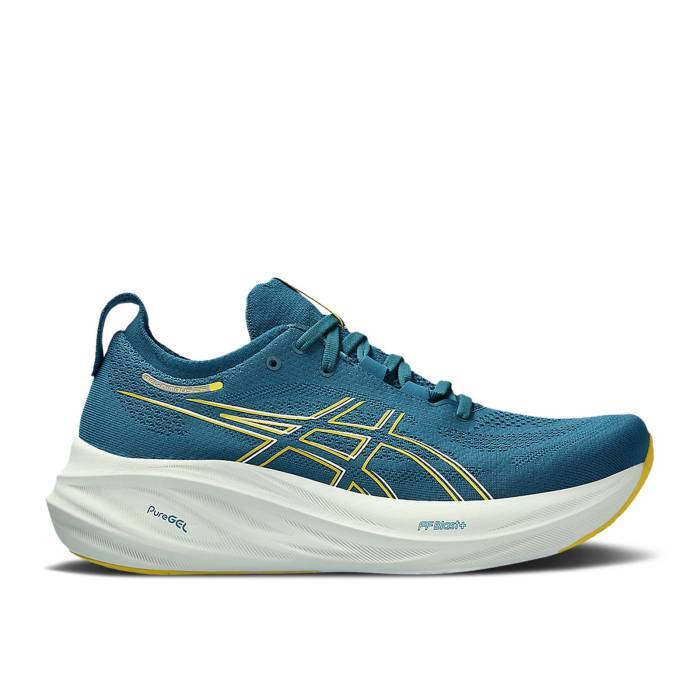 アシックス Asics 【 Gel Nimbus 26 \u0027Evening Teal Light Mustard\u0027 Men Evening Teal/Light Mustard 】 メンズ