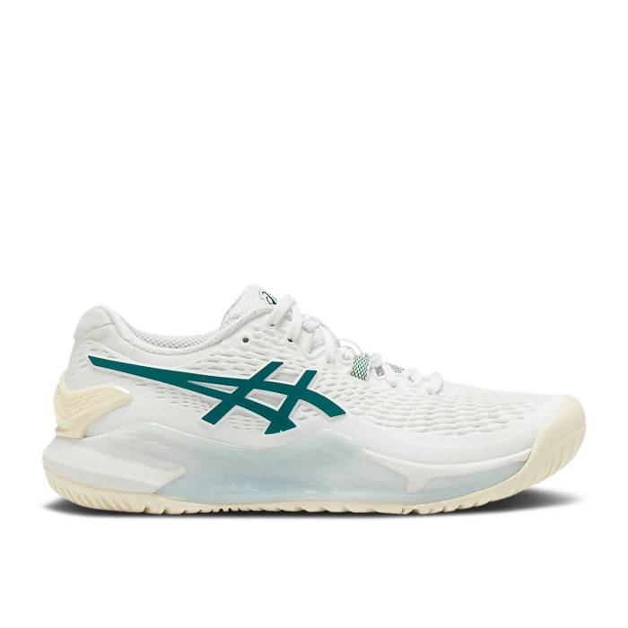 アシックス Asics 【 Wmns Gel Resolution 9 'White Pitch Green' Women White/Pitch Green 】 レディース 白色 ホワイト green 緑・グリーン