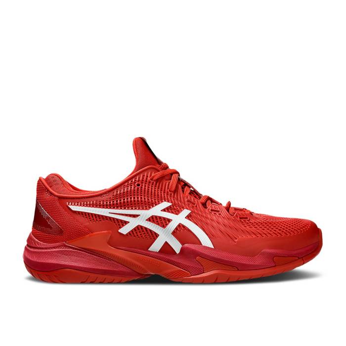 アシックス Asics 【 Court Ff 3 Novak \u0027Rust\u0027 Men Rust/White 】 厚地の外套 メンズ 白いこと 白いこと
