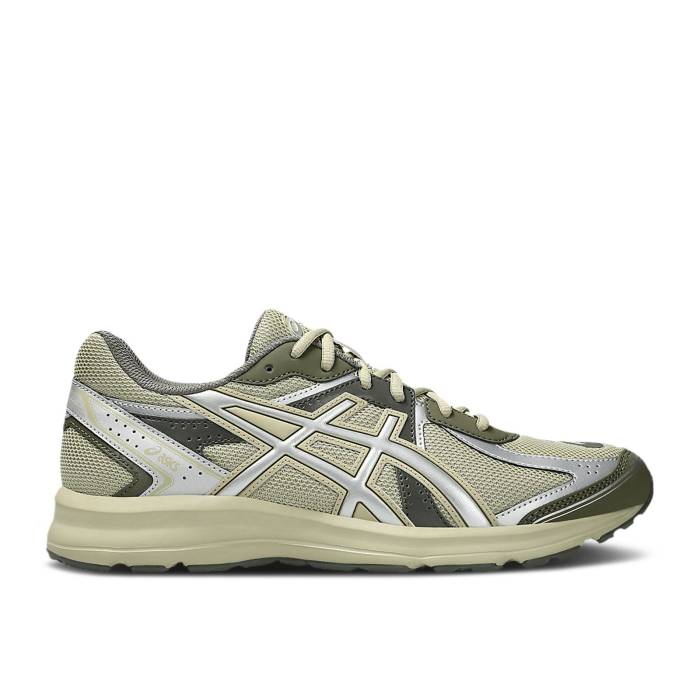 アシックス Asics 【 Jog 100S \u0027Khaki Pure Silver\u0027 Men Khaki/Pure Silver 】 純然たる メンズ カーキ 純然たる Silver しろがね色・しろがね色