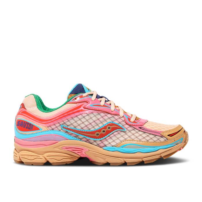 サッカニー Saucony 【 Jae Tips X Progrid Omni 9 \u0027To Do List - Tan\u0027 Men Tan/Pink 】 オムニ メンズ pink さくら色 メンズ靴-スニーカー-靴