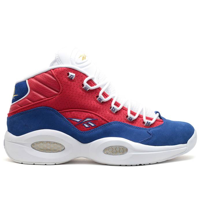 リーボック Reebok 【 Question Mid 'Banner' Men Red/Royal/White/Gold Met 】 Question クエスチョン ミッド メンズ Red 赤・レッド 白色 ホワイト ゴールド｜スニケス 60,610円