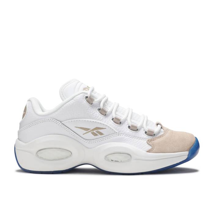 リーボック Reebok 【 Question Low Retro \u0027Oatmeal\u0027 2020 Men White/White/Light Sand 】 Question 問い合わせ レトロ メンズ 白いこと 白いこと 砂色・真砂