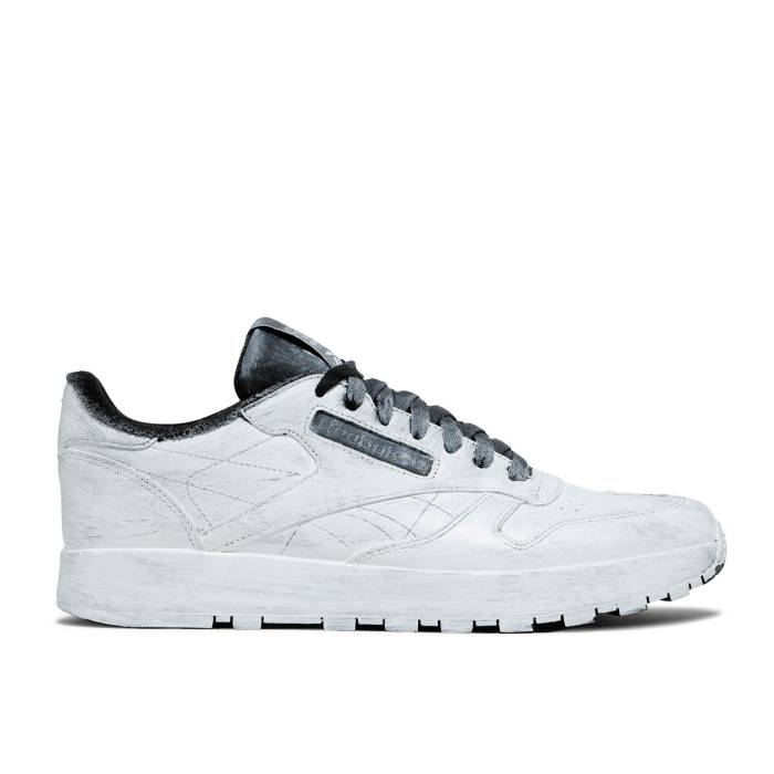 リーボック Reebok 【 Maison Margiela X Classic Leather Tabi 'Whiteout' Men Black/White/Black 】 クラシック レザー メンズ 黒色 ブラック 白色 ホワイト