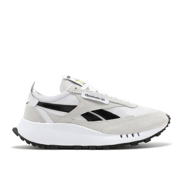 リーボック Reebok 【 Classic Leather Legacy White Black Men Footwear White/Core Black/Acid Yellow 】 クラシック レザー legacy レガシー メンズ 白色 ホワイト コア 黒色 ブラック yellow 黄色・イエロー