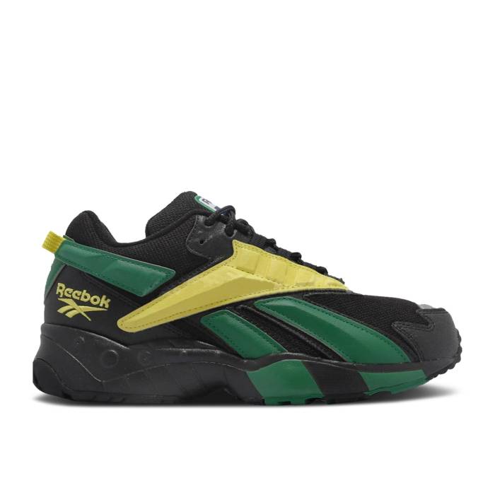 リーボック Reebok 【 Intv 96 'Black Basil Green' Men Black/Basil Green/Hero Yellow 】 メンズ 黒色 ブラック green 緑・グリーン yellow 黄色・イエロー｜スニケス