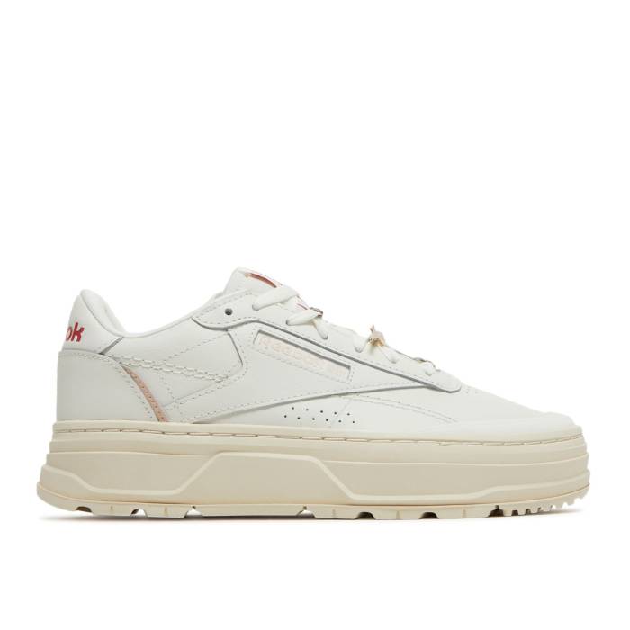 リーボック Reebok 【 Wmns Club C Double Geo \u0027Chalk Alabaster\u0027 Women Chalk/Alabaster/Soft Ecru 】 野球クラブ レディース
