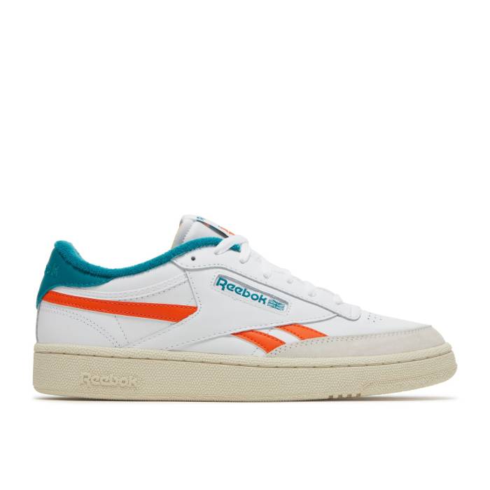 リーボック Reebok 【 Club C Revenge White Seaport Teal Men Footwear White/Pump Orange/Seaport Teal 】 クラブ メンズ 白色 ホワイト ポンプ orange 橙・オレンジ