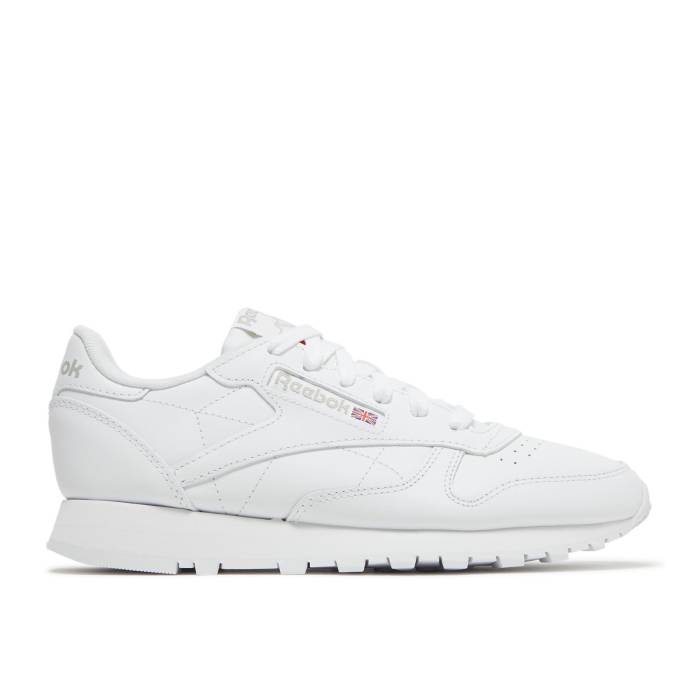 リーボック Reebok 【 Wmns Classic Leather \u0027White Pure Grey\u0027 Women Footwear White/Footwear White/Pure Grey 3 】 古典派音楽 なめし革 純一無雑 レディース 白いこと 白いこと 純一無雑 薄墨色 薄墨色