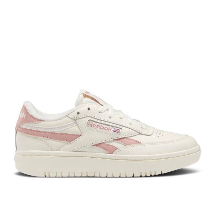 リーボック Reebok 【 Wmns Club C Double \u0027Chalk Smokey Rose\u0027 Women Chalk/Smokey Rose/Chalk 】 野球クラブ レディース Rose サクラ色