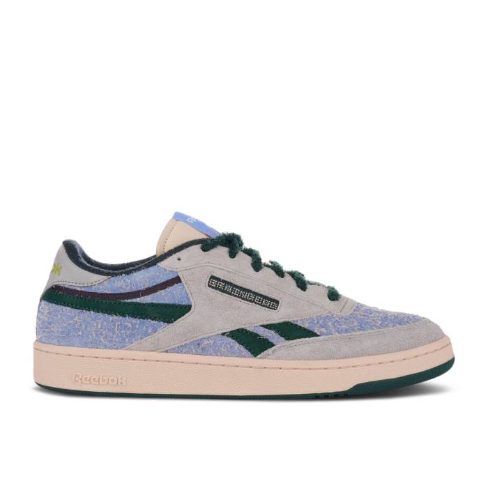 リーボック Reebok 【 Brain Dead X Club C Revenge \u0027Ecru Dark Forest\u0027 Men Ecru/Dark Forest/Tin Grey 】 野球クラブ メンズ フォレスト 薄墨色 薄墨色
