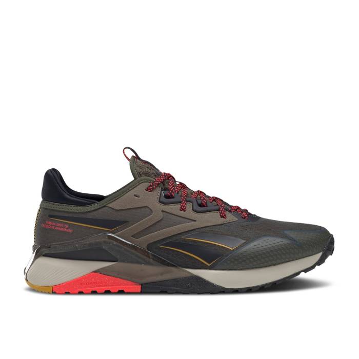 リーボック Reebok 【 Nano X2 Tr Adventure \u0027Army Green Neon Cherry\u0027 Men Army Green/Core Black/Neon Cherry 】 ナノ green 緑・緑であること メンズ 正規陸軍 green 緑・緑であること 中核グループ 黒いこと 黒いこと