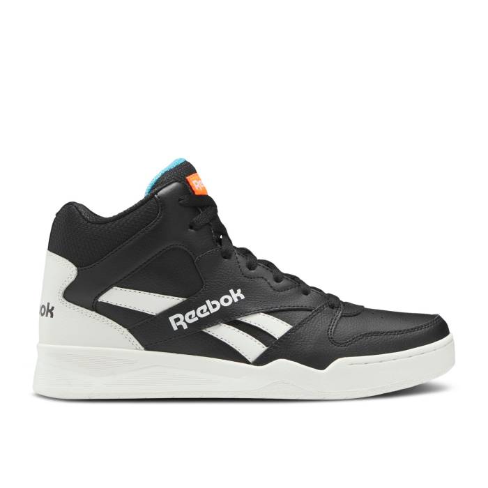 リーボック Reebok 【 Royal Bb 4500 High 2 \u0027Black Chalk Orange\u0027 Men Core Black/Chalk/Radiant Aqua 】 ご機嫌 メンズ 中核グループ 黒いこと 黒いこと アクア スニーカー-メンズ靴-靴