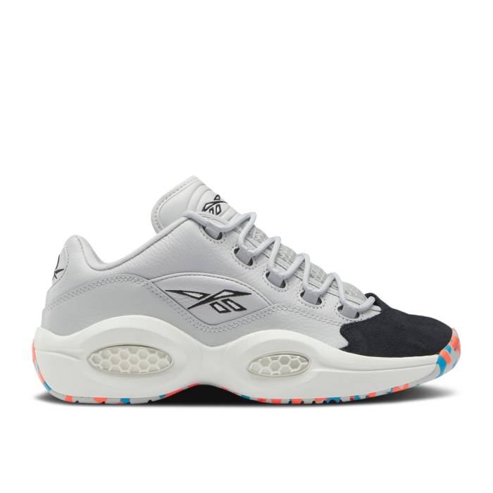 リーボック Reebok 【 Question Low Rec Center Men Pure Grey 2/Chalk/Core Black 】 Question クエスチョン メンズ ピュア 灰色 グレー コア 黒色 ブラック