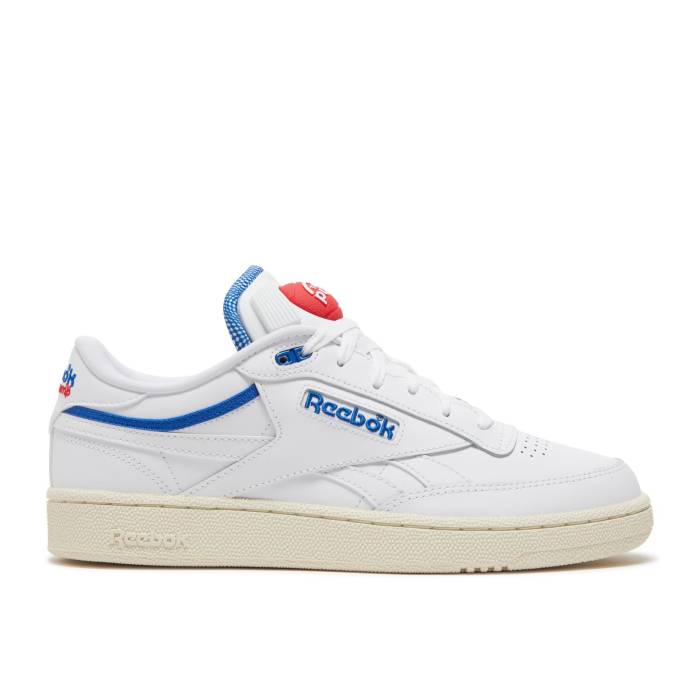 リーボック Reebok 【 Club C 85 Pump Vector Blue Men Footwear White/Classic White/Vector Blue 】 クラブ ポンプ メンズ 白色 ホワイト クラシック 青色 ブルー