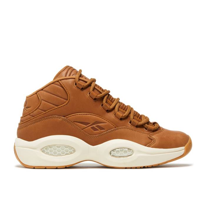 リーボック Reebok 【 Sneakersnstuff X Question Mid \u0027Ai\u0027 Men Brown/Classic White/Gum 】 Question 問い合わせ ミッド メンズ 赤銅色 赤銅色 古典派音楽 白いこと 白いこと スニーカー-靴