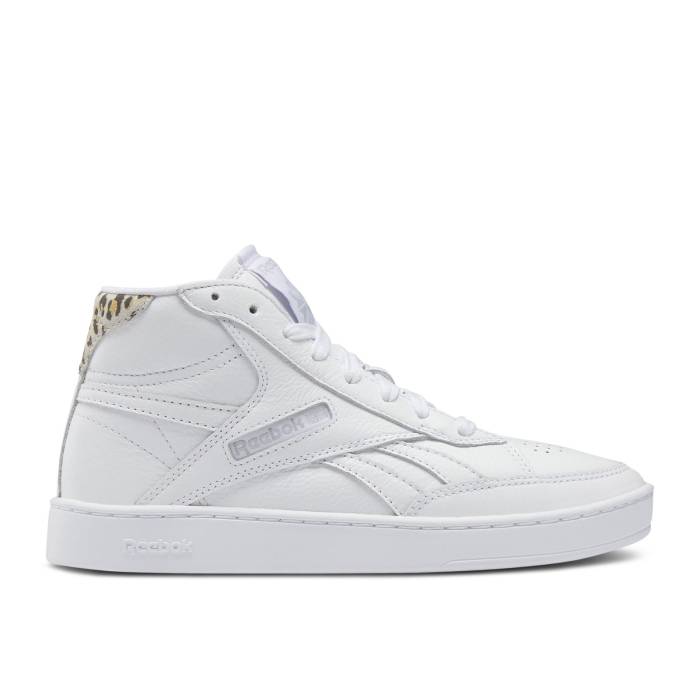 リーボック Reebok 【 Wmns Club C Form High \u0027White Leopard\u0027 Women Cloud White/Core Black/Pure Grey 】 野球クラブ ご機嫌 レディース 白いこと 白いこと 中核グループ 黒いこと 黒いこと 純一無雑 薄墨色 薄墨色