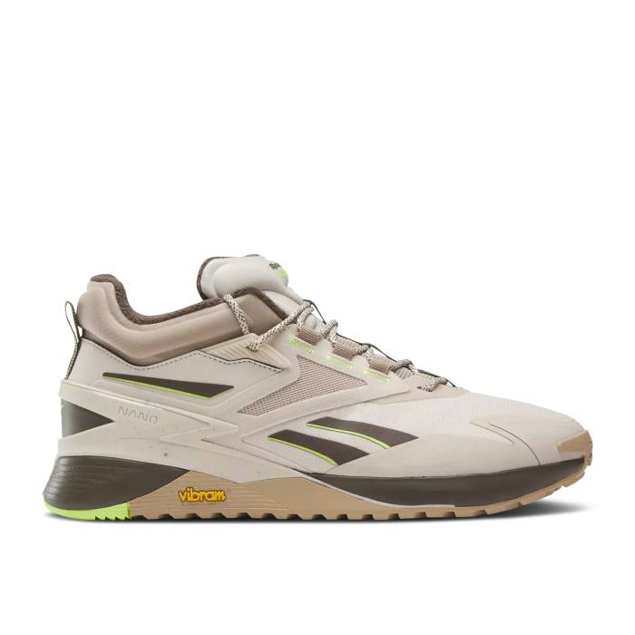リーボック Reebok 【 Nano X3 Adventure Winter \u0027Stucco Boulder Beige\u0027 Men Stucco/Boulder Beige/Laser Lime 】 ナノ 冬期 メンズ ベージュ Laser レーザ 菩提樹