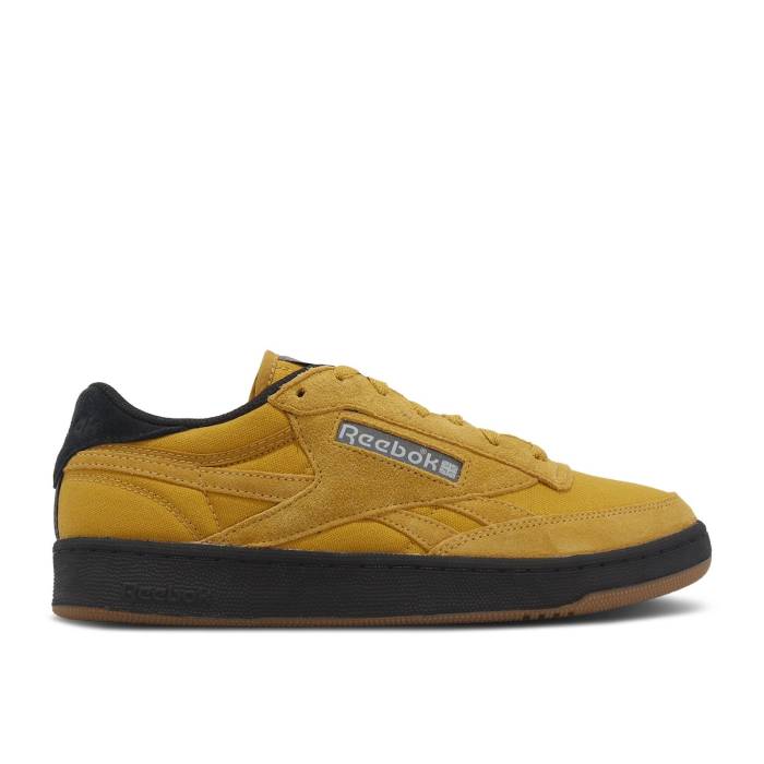 リーボック Reebok 【 Club C Revenge 'Retro Gold' Men Retro Gold/Core Black/Neon Cherry 】 クラブ メンズ レトロ ゴールド コア 黒色 ブラック