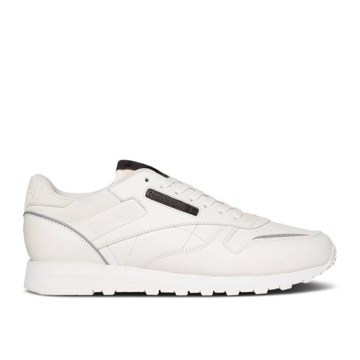 リーボック Reebok 【 Classic Leather 'White Silver' Men White/Black/Silver 】 クラシック レザー メンズ 白色 ホワイト 黒色 ブラック Silver 銀色・シルバー