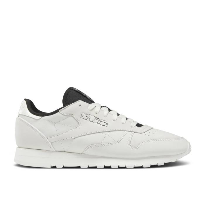 リーボック Reebok 【 Sneeze X Classic Leather 'Chalk Black' Men Footwear White/Chalk/Core Black 】 クラシック レザー メンズ 白色 ホワイト コア 黒色 ブラック|スニケス