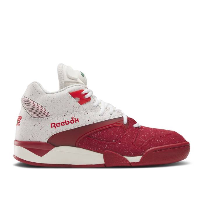リーボック Reebok 【 Court Victory Pump \u0027Big Apple\u0027 Men Chalk/Flash Red/Vector Red 】 厚地の外套 Victory 白星 揚水機 メンズ Red 赤・赤いこと