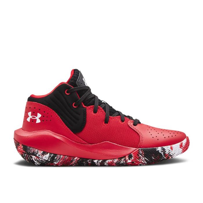 アンダーアーマー Under Armour 【 Jet \u002721 ガウス \u0027Red Black Camo\u0027 Youth Red/Black 】 黒いこと 黒いこと 御坊っちゃん キッズ Red 赤・赤いこと 黒いこと 黒いこと
