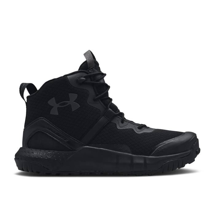 アンダーアーマー Under Armour 【 Micro G Valsetz Zip Mid Tactical Boots 'Black Jet Grey' Men Black/Jet Grey 】 Micro ミクロ ミッド ブーツ メンズ 黒色 ブラック 灰色 グレー