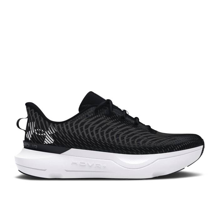 アンダーアーマー Under Armour 【 Hovr Infinite Pro \u0027Black White\u0027 Men Black/Castlerock/White 】 労働者階級 メンズ 黒いこと 黒いこと 白いこと 白いこと