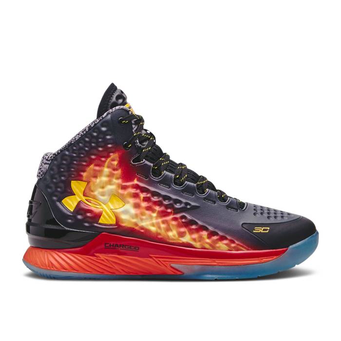 アンダーアーマー Under Armour 【 Curry 1 Retro \u0027Curry Jam\u0027 Men Black/Team Orange/Taxi 】 カリー レトロ メンズ 黒いこと 黒いこと Team 野球クラブ orange 橙・オレンジ色