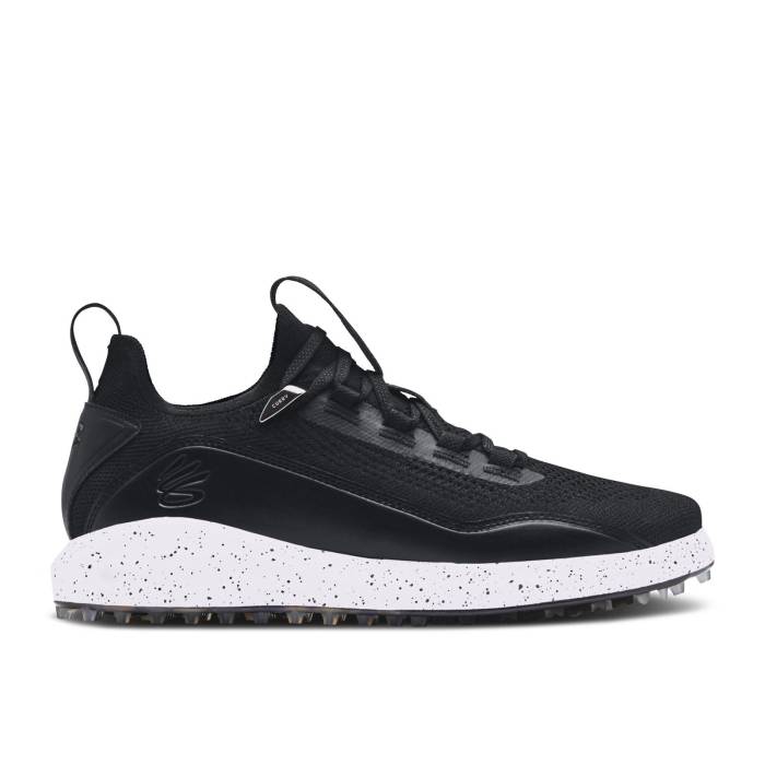 アンダーアーマー Under Armour 【 Curry 8 Spikeless Golf 'Black White' Men Black/White 】 カリー golf ゴルフ メンズ 黒色 ブラック 白色 ホワイト
